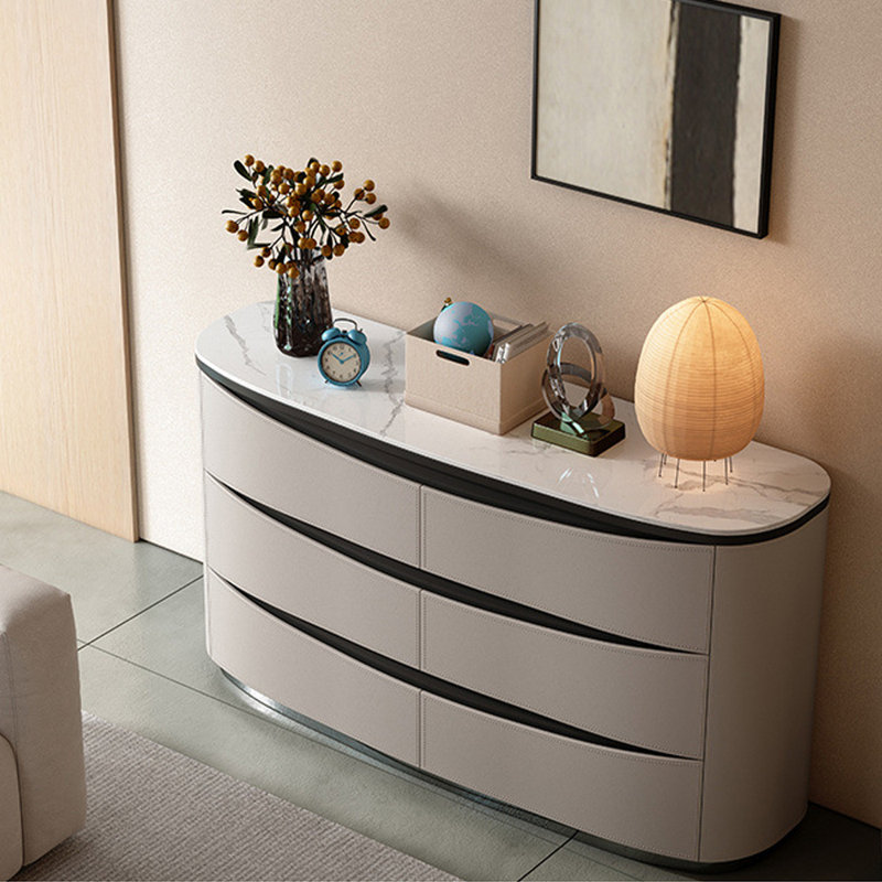 Italian minimalist entrance cabinet sideboard, 31.5" H x 47.24" W x 15.75" D
