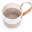 Panier mural suspendu en corde de coton 2 pièces avec poignée, paniers de rangement suspendus, panier de rangement pour paniers de rangement-2109764684