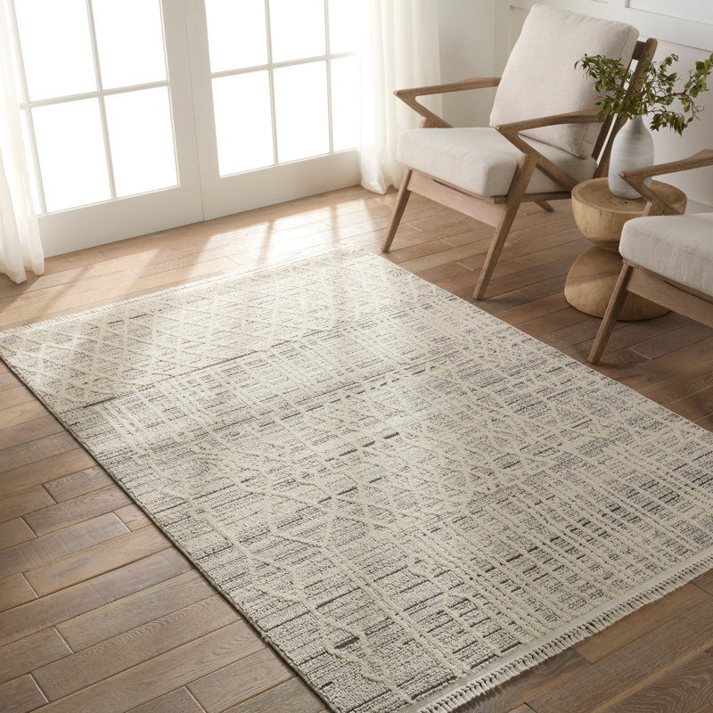 Dunklin Geometric Indoor Rug, Rectangle 6'7" x 9'6"