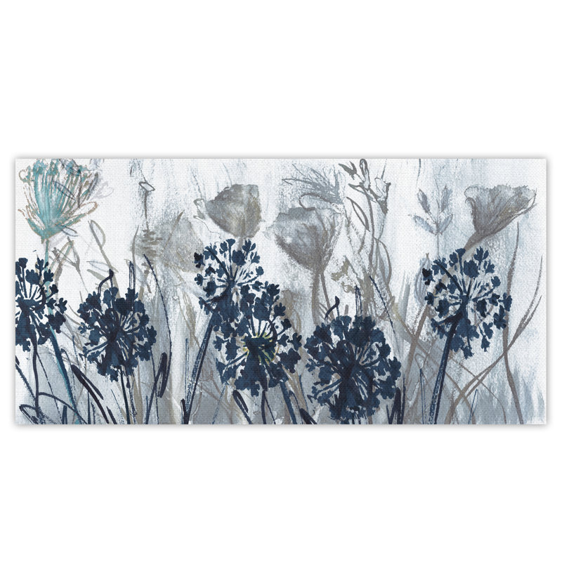 " Indigo Field " by Susan Jill, 24" H x 48" W x 1.5" D