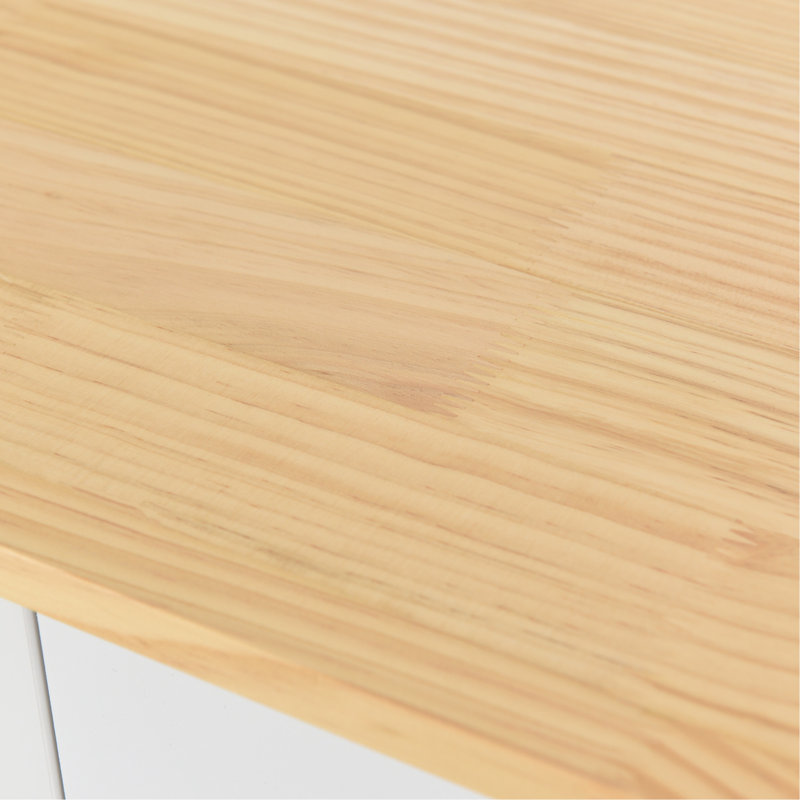 Winnick Solid Wood Top Kitchen Island, White