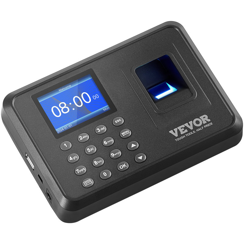 Time Clock Biometric Clock 100000 Records Employee Attendance Machine