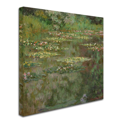 « les nymphéas (the water lily pond) » par claude monet, reproduction sur toile tendue