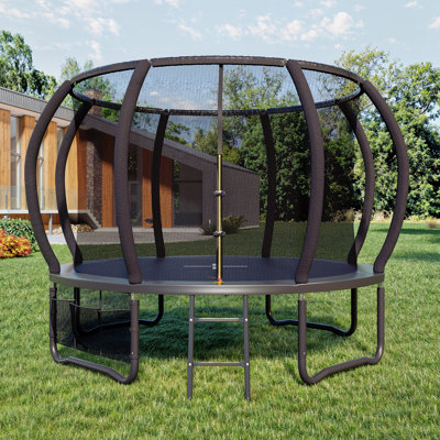 Maxway Furniture ft Oval Backyard Trampoline with Safety Enclosure