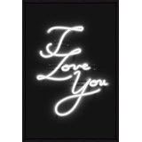 Neon I Love You Print by David Brown