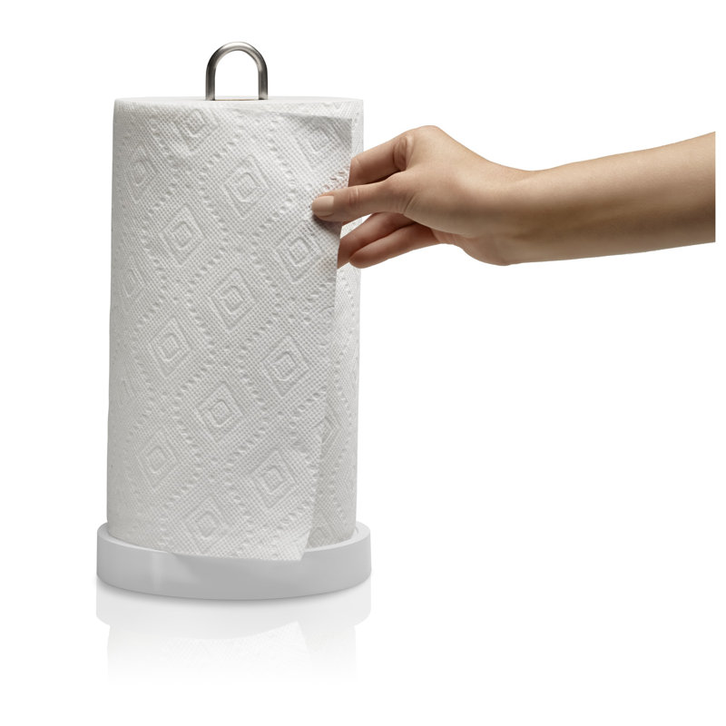 Paper Towel Holder, White