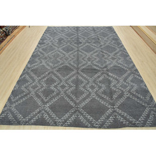 Tapis marocain noué à la main gris