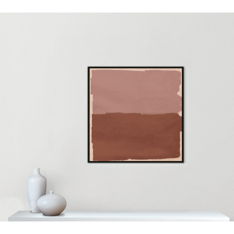 «Hollow Delight», reproduction carrée par Marcus Prime, H 37,5 po x l 37,5 po, Espresso