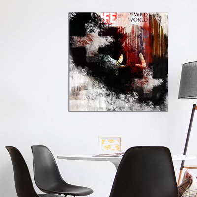 Modern Art- the Wild World 1 Piece Wrapped Canvas Painting