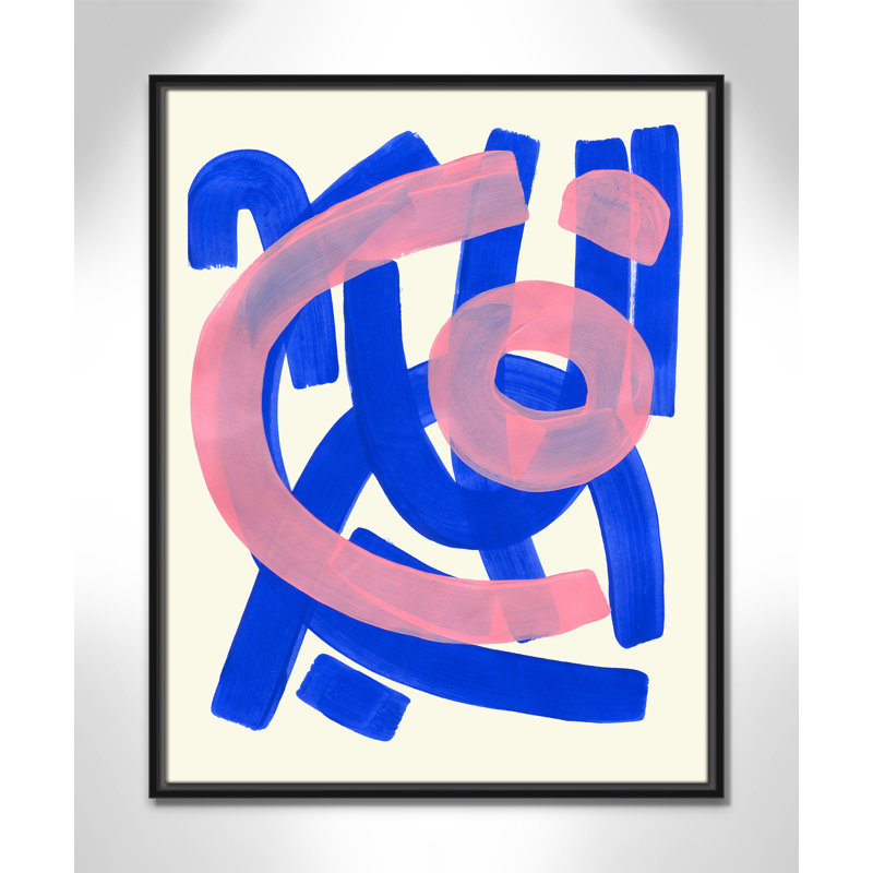 Impression Funky Beat par Haniff, Framed Canvas, L 23,5 po x H 29,5 po, Black Floater