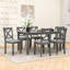 Ensemble de table de salle à manger 7 pièces avec 6 chaises-1587620406-1587620404