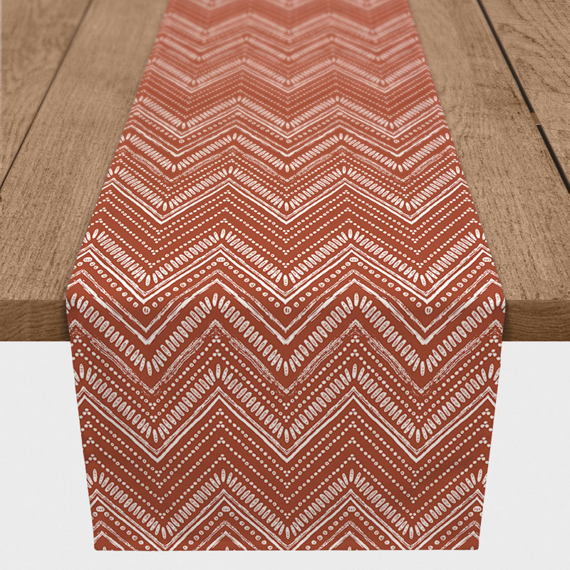Chemin de table Clarra, 90 po x 16 po, Brun
