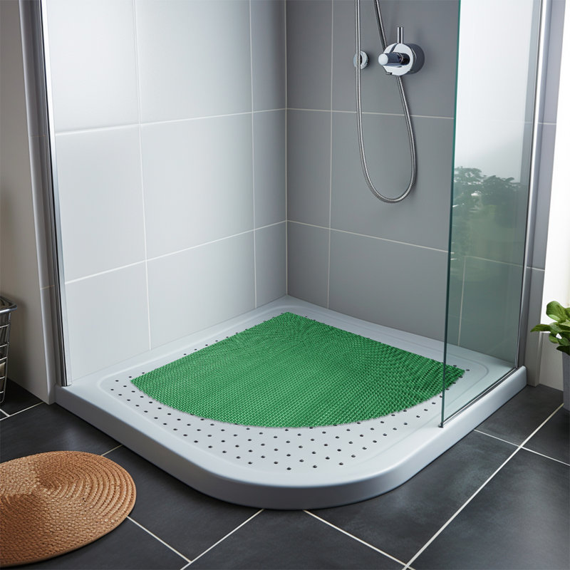 SMAT Plastic / Acrylic Shower Mat, Blue/Green