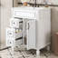 Meuble-lavabo de 30 po avec lavabo en céramique, petite armoire de salle de bain, armoire moderne avec 2 tiroirs et tablette réglable-1710795645-1710108684