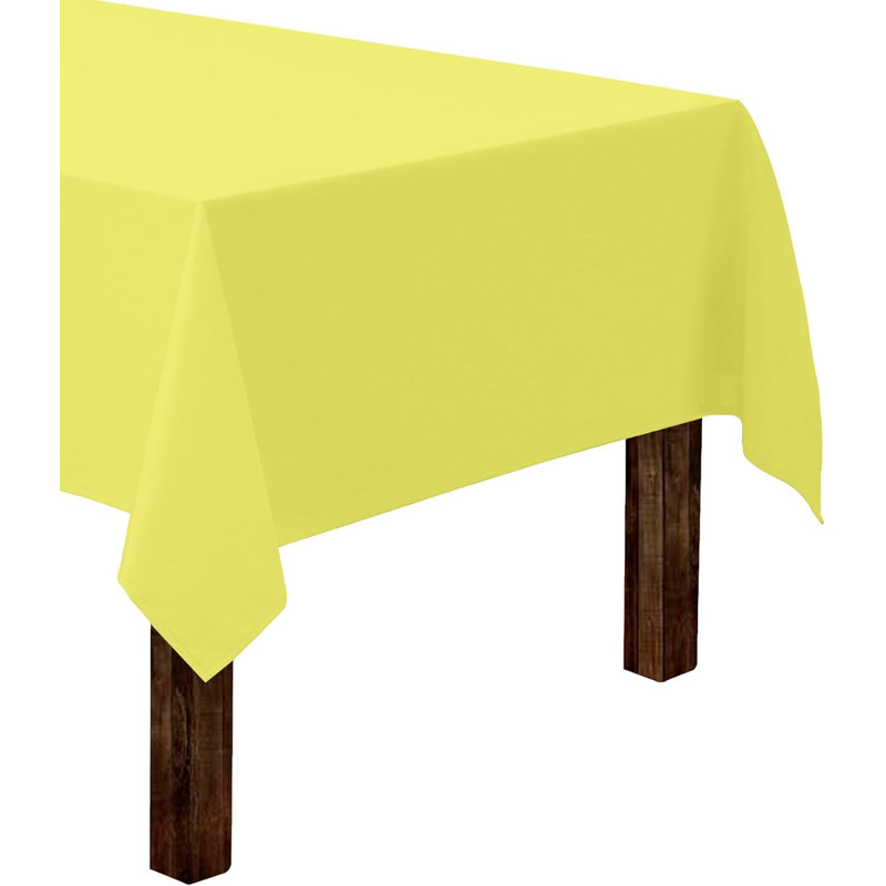 Ambee Dining Linens, 60" W x 126" L, Yellow