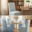 Chaise d'appoint rembourrée Colette avec roulettes-1534172660