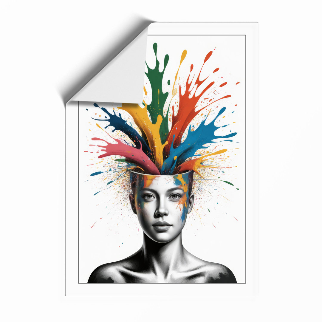 Creative Burst Modern Framed Art Print