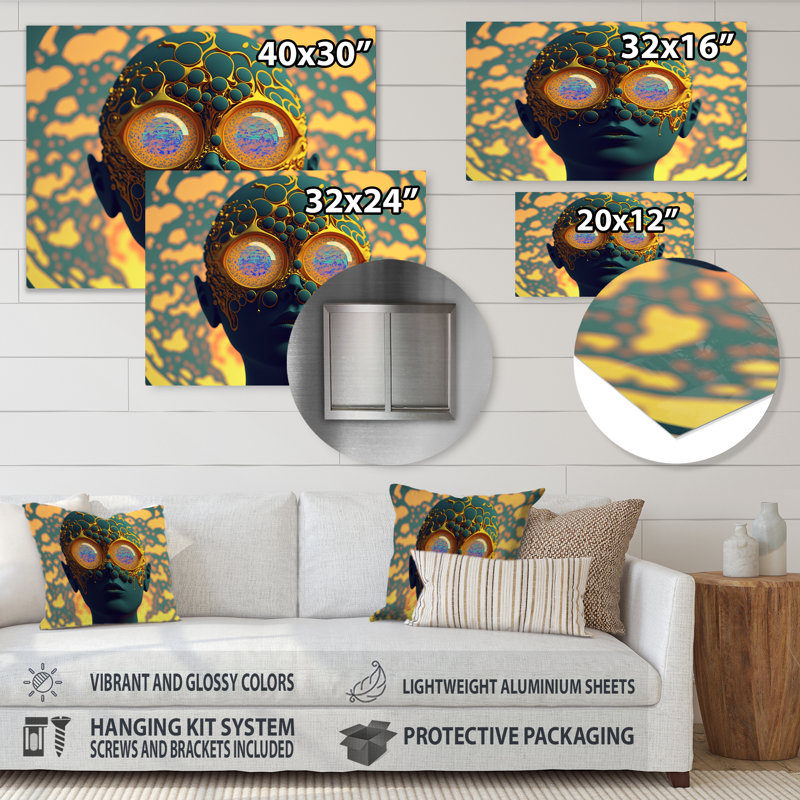 Décoration murale Hargun visionnaire, H 12 po x l 20 po x P 1 po