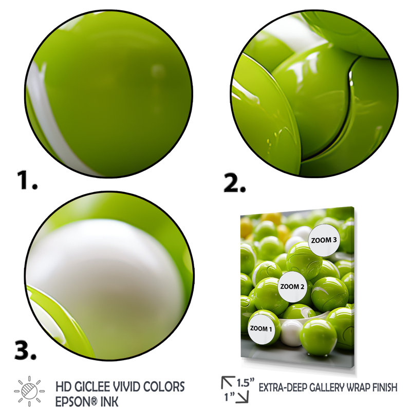 Fractale vert pomme II, Cadre simple noir, H 32 po x l 24 po x P 1 po