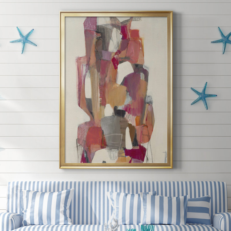 Toile encadrée Totem At Sunrise - prête à être accrochée, Toile encadrée d'or, H 26,5 po x l 36,5 po x P 1,5 po