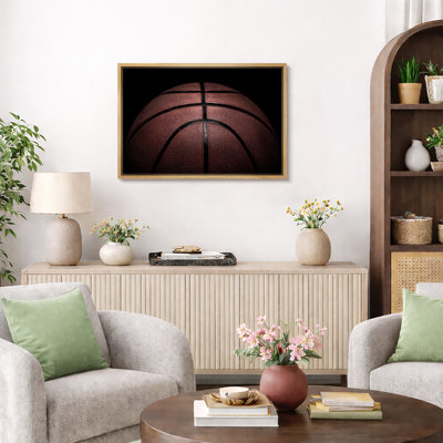 Close Up High Contrast Details Basketball Boys Room Decor Sports Fitness Photography Wall Decor