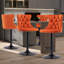 Tabouret de bar pivotant à 360 ° en velours Kaleyll pour îlot de cuisine Kaleyll-964351553-964351578