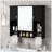 Wall Mounted Medicine Cabinet Mirror Towel Bar Bathroom Storage-1691816948
