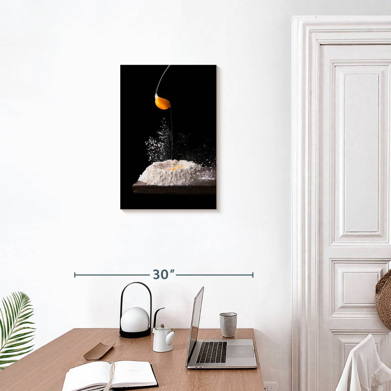 Senne Putting Egg In Flour, 24" H x 16" W