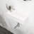 Bathroom Wall Mounted Sink - 14.5X7.12 Inch White Ceramic Rectangular, Stain , Low Water Absorption, Acid Resistance, Modern Tempting With Faucet Hole Ceramic, Aesthetic