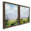 Verdant Vale I - ensemble de 2 peintures sur toile encadrées-424791595-424791596