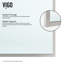 Paroi de douche fixe sans cadre de l 34 po x H 74 po avec verre de 3/8 po Zenith-99084463