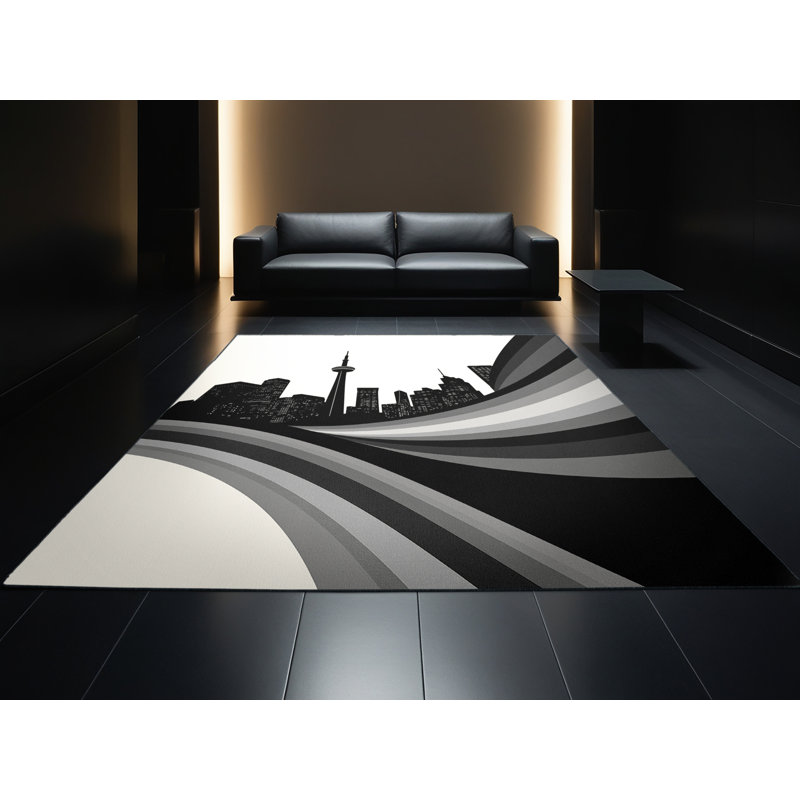 Tapis blanc moelleux moelleux Défino, Rond 7 pi