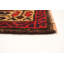 Tapis décoratif en laine brun foncé de conception unique 5 pi 9 po X 8 pi 8 po noué à la main 1980S