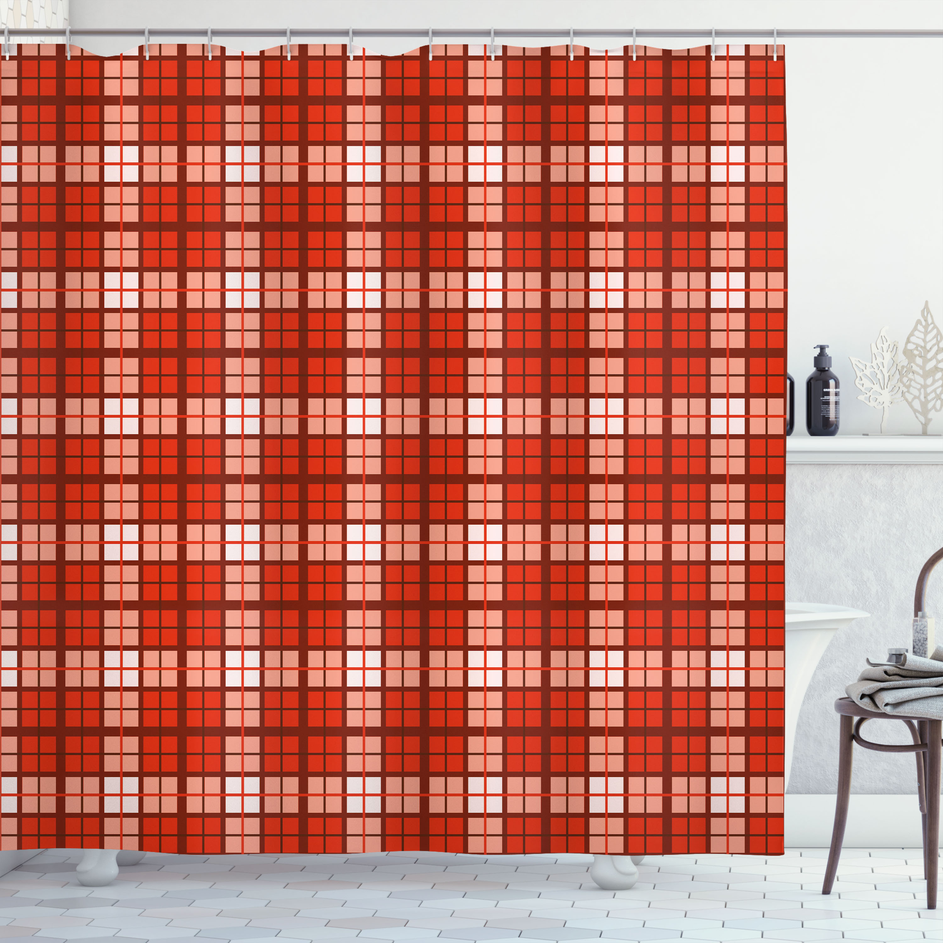 Davidson Modern Tartan Shower Curtain main image 1
