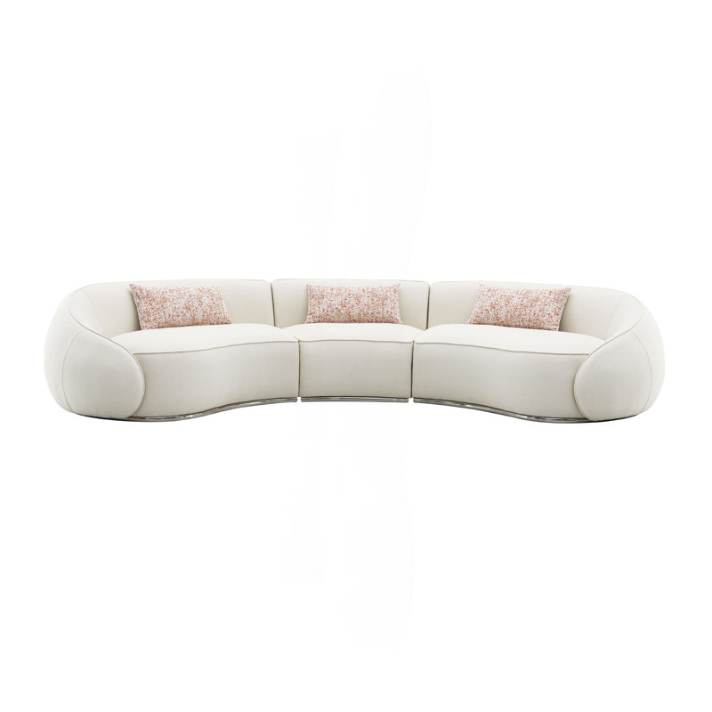 Canapé modulaire Beige Boucle