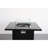 Black Fire Pit With Smoked Glass - 40,000 Heating Capacity 30" Metal Pit, For Chilly Evenings