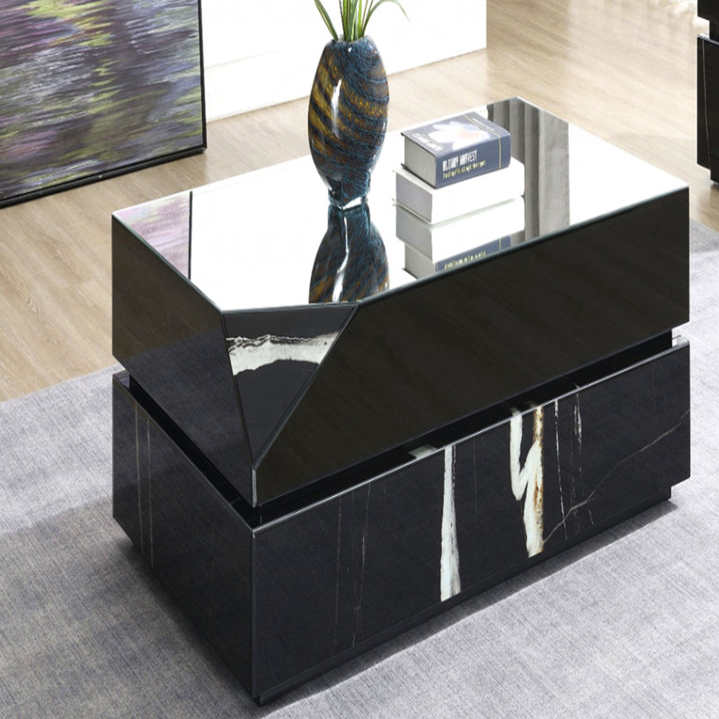 Table basse à miroir
