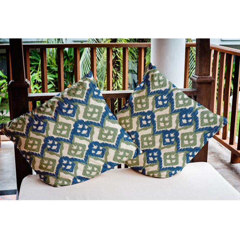 Coussin intérieur / extérieur Hipster, 20 po x 20 po, Bleu cobalt foncé