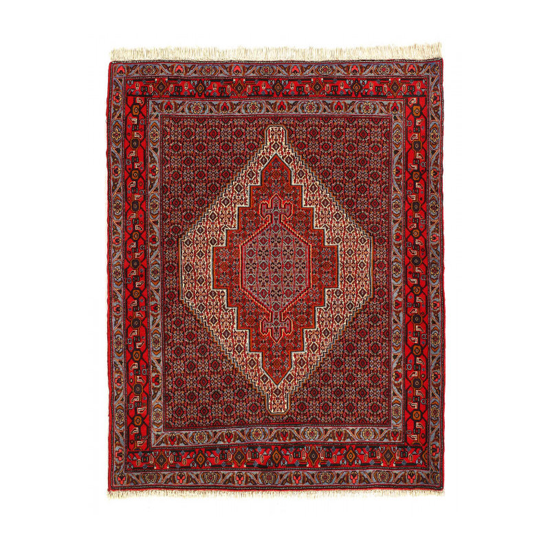 Hesther One-of-a-Kind Rectangle 4'1'' X 5'3'' Hand Knotted Area Rug