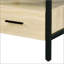Table d'appoint en chêne et finition noire