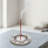 Tibetan Style Aluminum Incense Sticks Burner for Aromatherapy and Home Ambiance Aged Silver Finish 4.5" Diameter