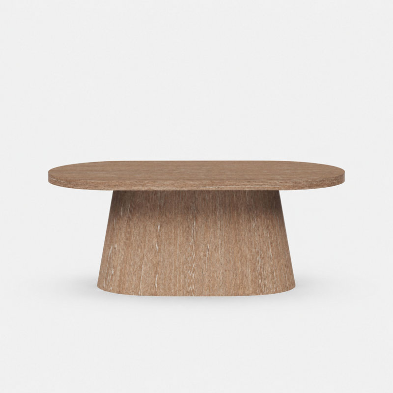 Marielle 84" Oval Pedestal Dining Table, Cocoa