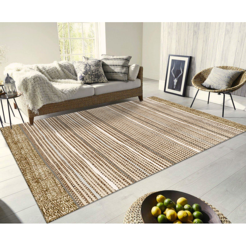Hiddenite Striped Area Rug, Rectangle 120 x 180cm