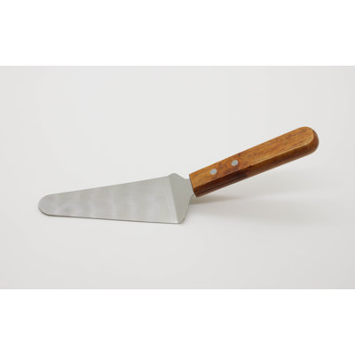 6" Pie/Pizza/Cake/Dessert Stainless Steel Server with Wood Handle