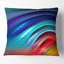 Jolies vagues arc-en-ciel fractales - coussin à imprimé floral-30718896-30718899