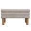Banc de salle à manger rembourré, bout de lit, banc d'entrée, repose-pieds pour la salle à manger, la chambre à coucher, le salon, pieds en bois d'hévéa, support de 300 lb, gris clair-139938586