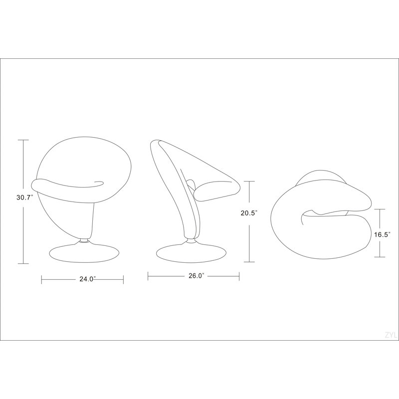 Méridienne pivotante Curl, Vert