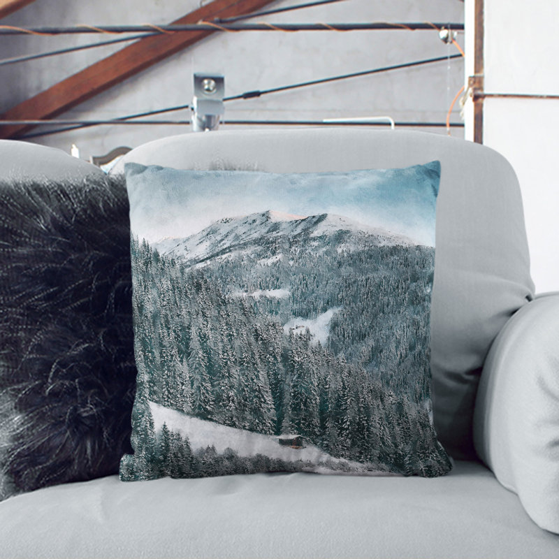 Winter Forest Vol.10 Scatter Cushion, 55cm H x 55cm W x 20cm D, Stone