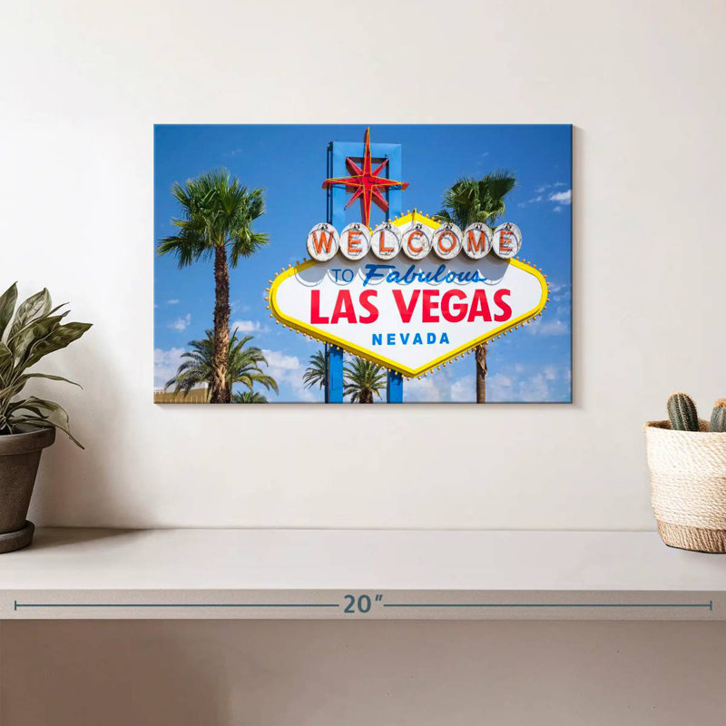 Panneau Lilie Las Vegas Nevada, H 8 po x l 12 po
