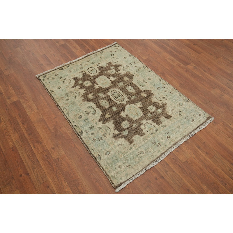 Earth Tone Oushak Vegetable Dye Rug 3x4